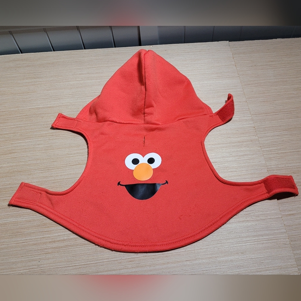 Dog Red Elmo Hooded Cape